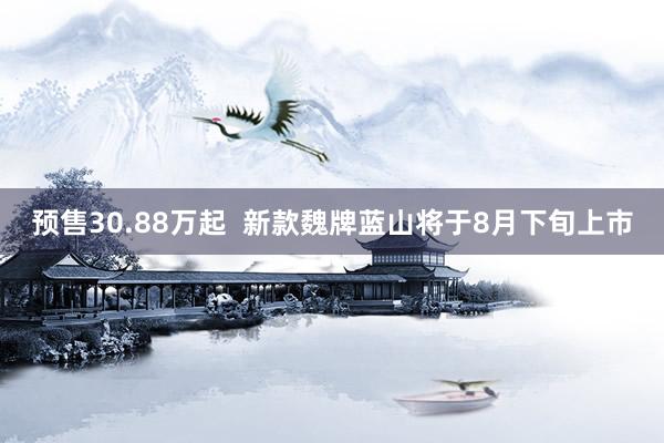 预售30.88万起  新款魏牌蓝山将于8月下旬上市