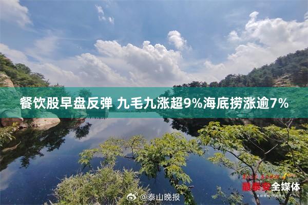 餐饮股早盘反弹 九毛九涨超9%海底捞涨逾7%